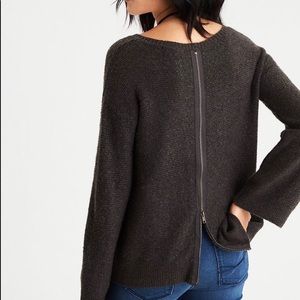 American Eagle Zip Back Sweater